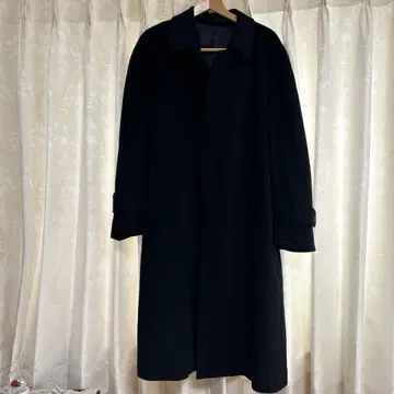 SUKIPIO 울 (캐시미어 혼방) 롱 코트 블랙
