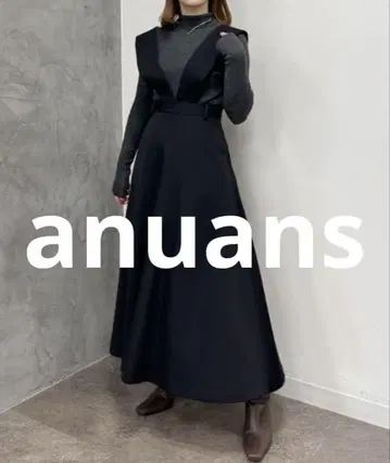 새상품급 anuans 여성용 팬츠 SMALL 블랙