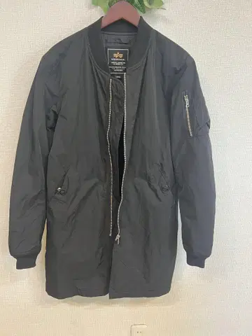 ALPHA INDUSTRIES 블랙 플라이트 자켓 L