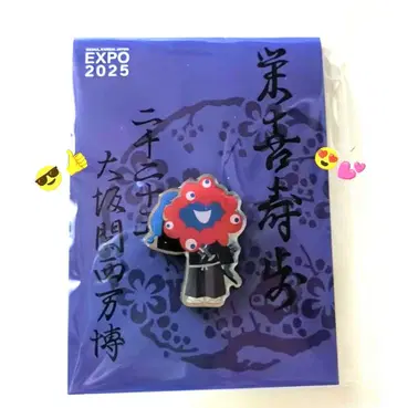 EXPO2025 오사카 간사이 만박 미야쿠미야쿠 핀 배지 사무라이