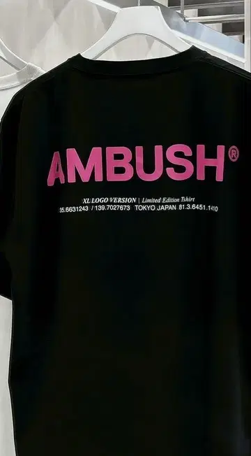AMBUSH XL 로고 티셔츠 미사용 새상품