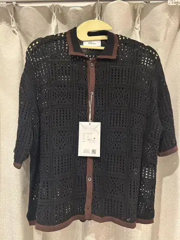 Boutique Ordinary 반팔 가디건 블랙 F