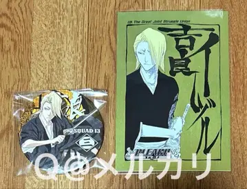 BLEACH 블리치 BIG 캔뱃지 & 도비에 엽서 컬렉션 키라 이즈루