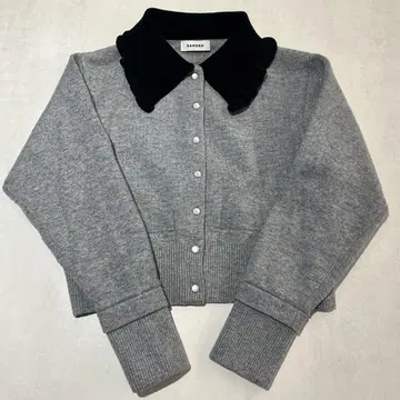 Sandro (산드로) 카라 부착 가디건