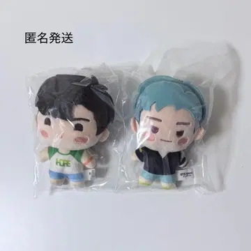 시마무라 BTS 인더섬 마스코트 참 봉제 인형 세트