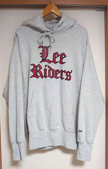 Lee Riders 그레이 후드티 L 사이즈 리버스 위브 Lee