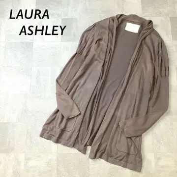 LAURA ASHLEY WEEKEND 니트 롱 가디건 그레이 계열
