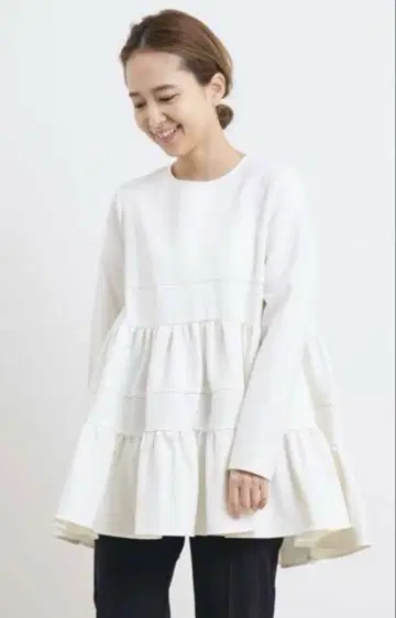 yori 요리 누쿠누쿠 헤무프릴 블라우스 화이트