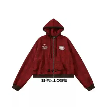 BADBLOOD 체크 무늬 집업 후드티 후드 부착