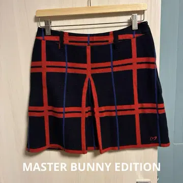 [ MASTER BUNNY EDITION ] 체크 무늬 골프 스커트
