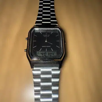 CASIO AQ-230 문자판 블랙 데지아나 손목시계