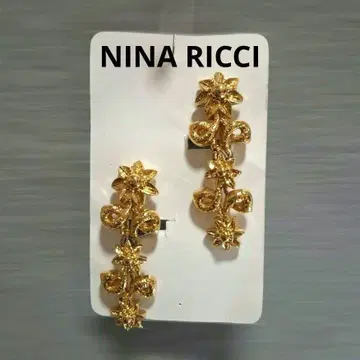 NINA RICCI 귀찌 골드 액세서리 NR 빈티지