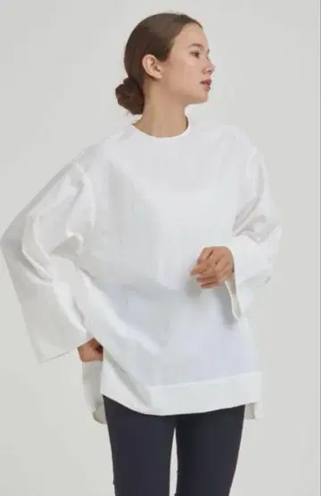 yori 백리본 롱 슬리브 블라우스 화이트