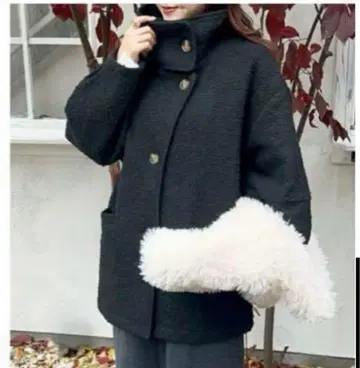 시마무라 OMI 부클레 자켓 블랙 M 사이즈