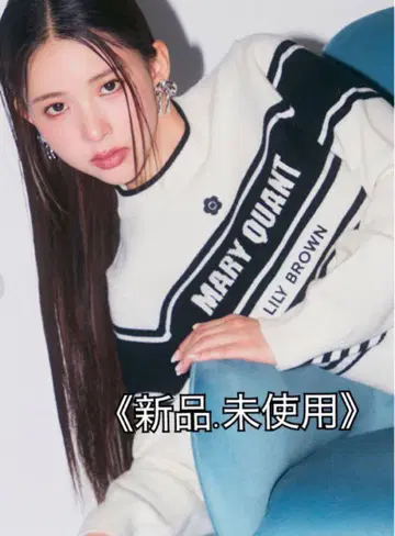 [ LILY BROWN x MARY QUANT ] 바리에 자카드 니트