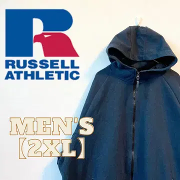 RUSSELL 풀 집업 후드티 2XL