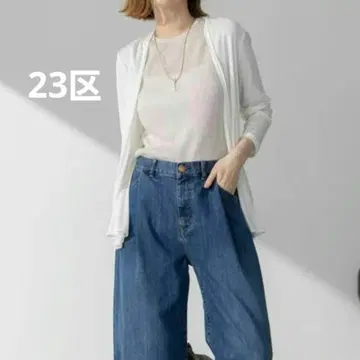 23구 멀티 기능 시어 숏 가디건 화이트 미사용 새상품 택 포함