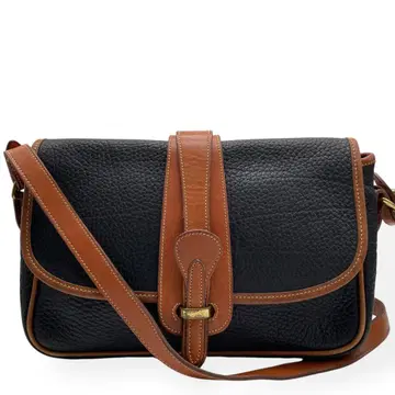 새상품급 DOONEY&BOURKE 숄더백 주름 가죽 블랙