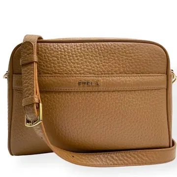 컨디션 최상 FURLA 아브릴 숄더백 카메라백 사선 주름 가죽