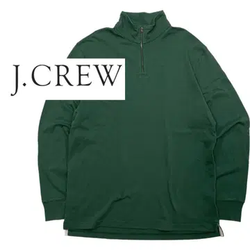 90s J.CREW 하프 지퍼 맨투맨 XL 맨투맨