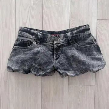 ballon grey denim shorts