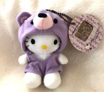 홋카이도 한정 헬로키티 라벤더 봉제 인형 마스코트