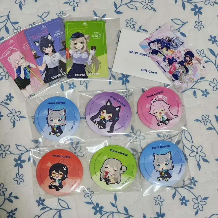 ブルー・アーカイブ EDIYA COFFEE 描き下ろしアクリルスタンド 5種