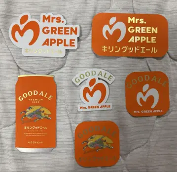 Mrs. GREEN APPLE 6장 세트 기린굿에일 콜라보