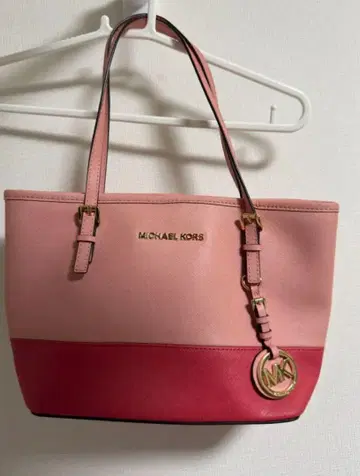 [ 새상품급 ] MICHAEL KORS 핑크 레드 토트백