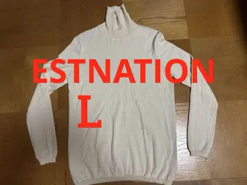 [ 새상품급 ] 에스트네이션 터틀넥 스웨터 오프화이트 L