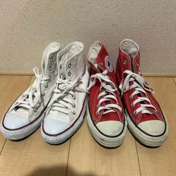 컨버스 하이컷 스니커즈 세트 판매 24.5cm