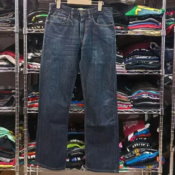 다크 네이비 LACOSTE 데님 팬츠 W30