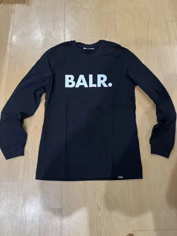 BALR. 블랙 롱 슬리브 티셔츠