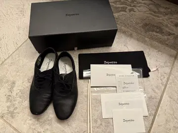 레페토 레이스업 슈즈 38 블랙