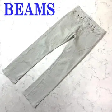 BEAMS 빔즈 캐주얼 팬츠 베이지 코튼 M 사이즈 C4553