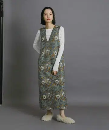 [ kbf ] 자카드 i 라인 원피스