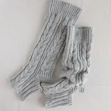 미들 기장 손뜨개질 레그 워머 트레디셔널 걸