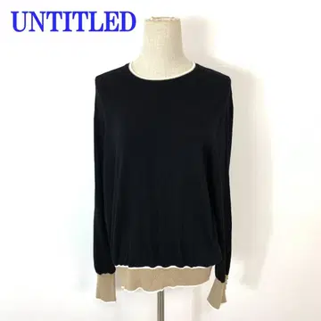 언타이틀 긴팔 니트 블랙 레이온 나일론 4 C4564