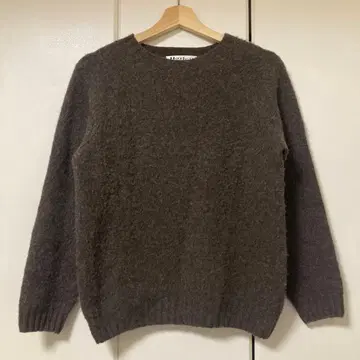 미색 Harley 니트 스웨터 38 사이즈 브라운 스코틀랜드제