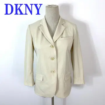 DKNY 테일러드 자켓 아이보리 나일론 2 C4566