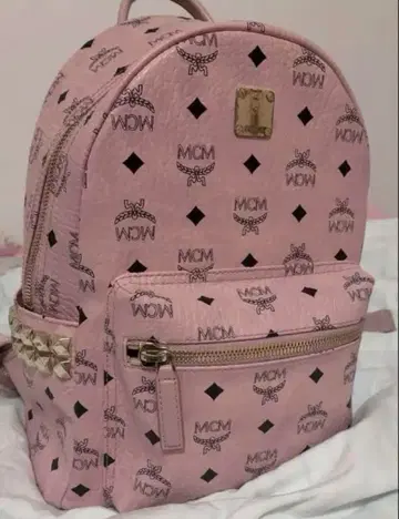 mcm 소프트 핑크 스몰 사이즈 S 백팩
