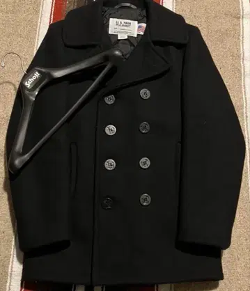 USA SCHOTT P코트 740N NAVY