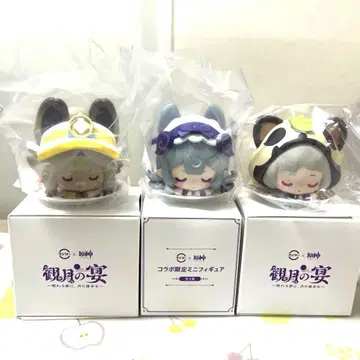 원신 스시로 콜라보 관월지연 피규어 3체