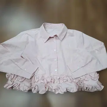 인기 NOSTALGIA 노스탤지어 밑단 프릴 블라우스