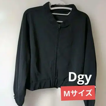 [ 미사용 새상품 ] Dgy 지퍼 달린 캐주얼 블루종 M 사이즈 블랙