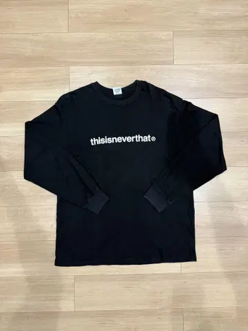 thisisneverthat 풀오버 롱 슬리브 T 블랙 L