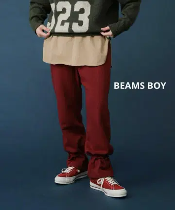 BEAMS BOY 빔즈 보이 헤임 어레인지 맨투맨 팬츠