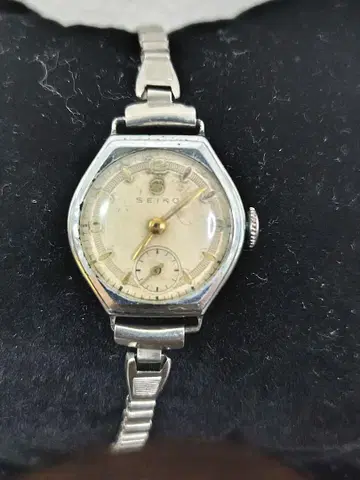 SEIKO 수동 와인딩 손목시계 여성용 앤티크 스몰 세컨드