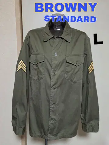 BROWNY STANDARD 밀리터리 셔츠 구제 의류