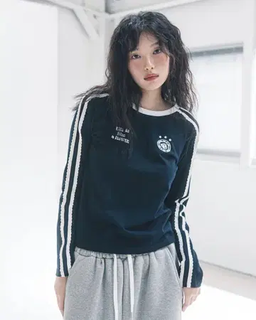 HAVISM MUSINSA 유니폼 T셔츠 네이비